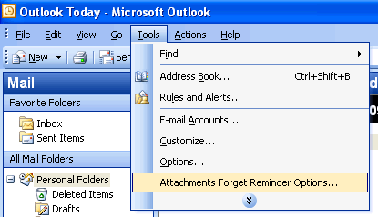 outlook for mac attachment reminder